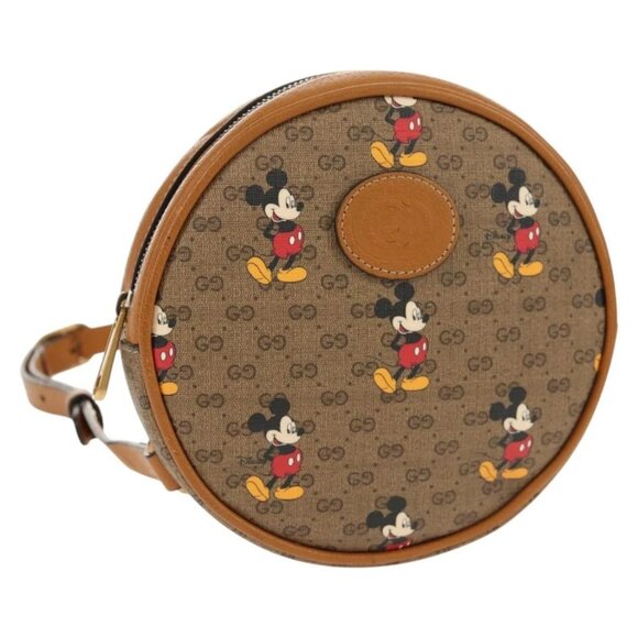 GUCCI Micro GG Supreme Disney Mini Backpack PVC Beige Gold 603730 Auth am9564M main image 6